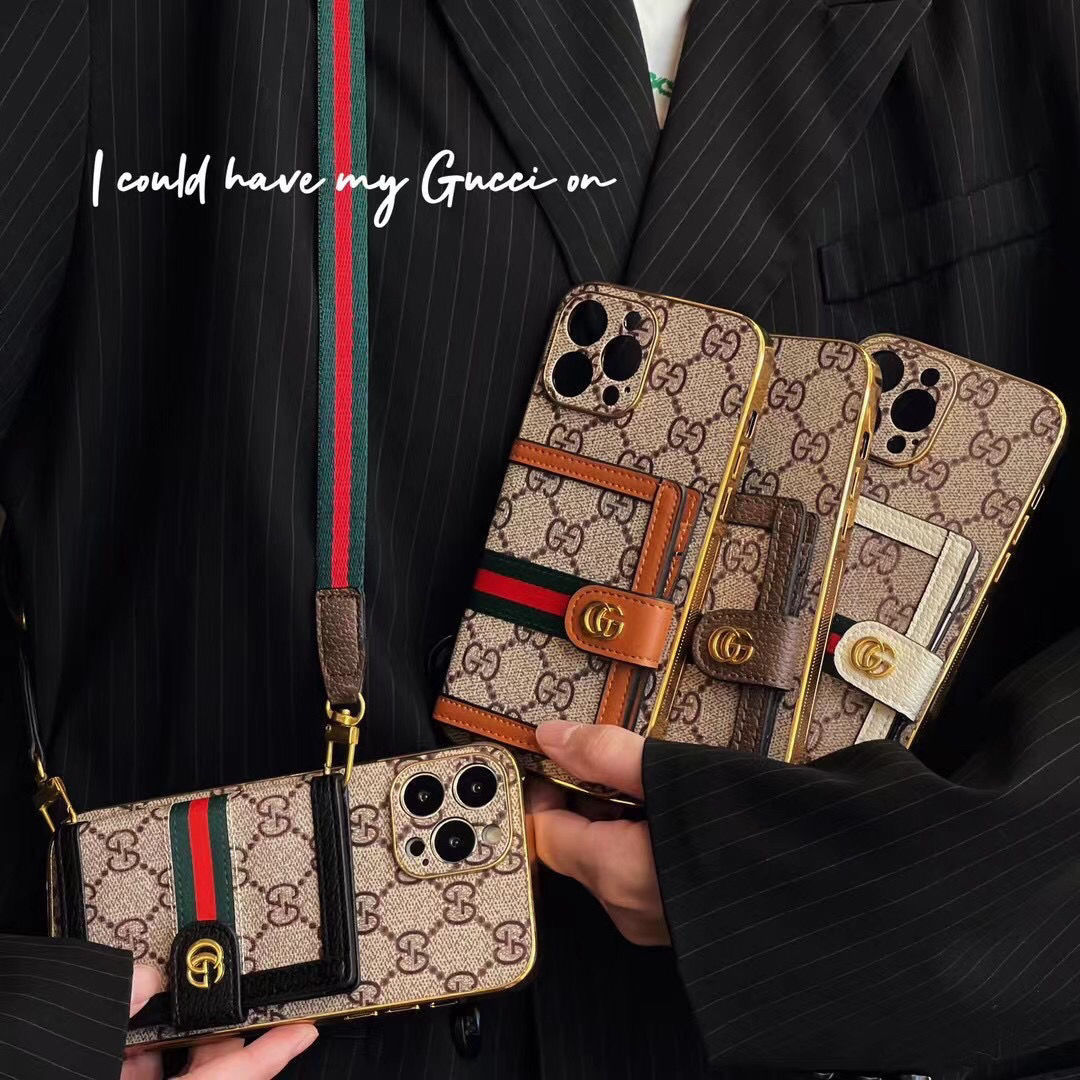 Apple phone case crossbody canvas card holder