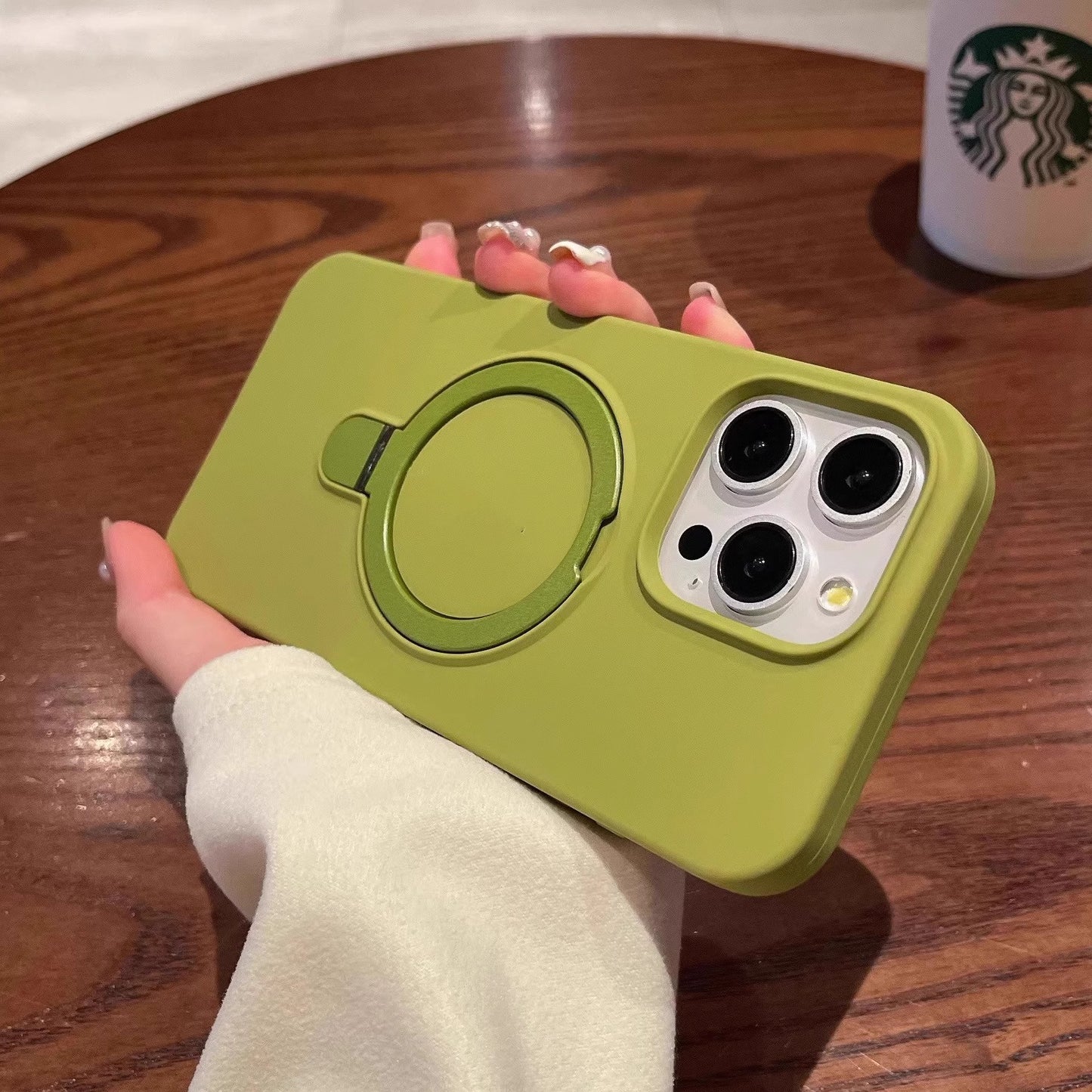 Apple mobile phone silicone hard case magnetic frosted belt magnetic rechargeable