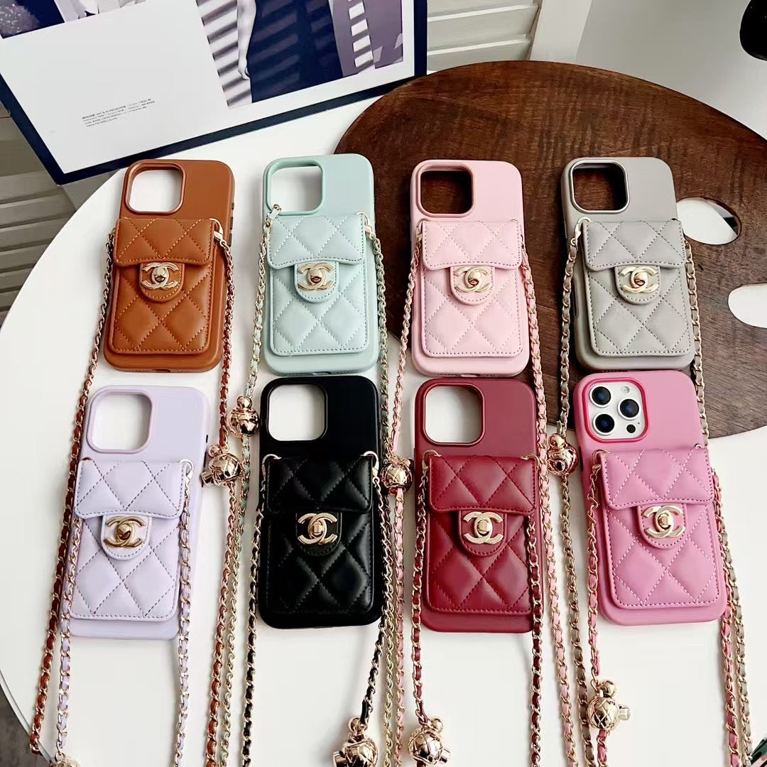 Apple mobile phone small Chanel lambskin full soft case