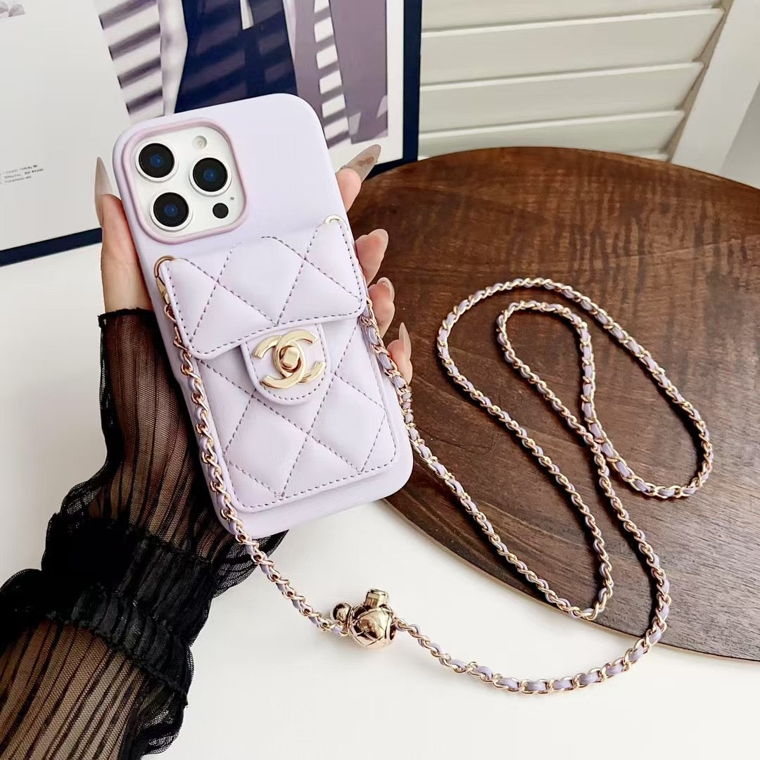 Apple mobile phone small Chanel lambskin full soft case