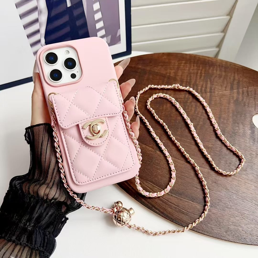 Apple mobile phone small Chanel lambskin full soft case