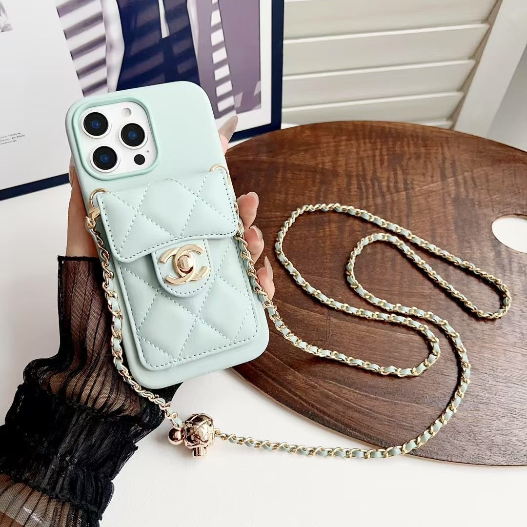 Apple mobile phone small Chanel lambskin full soft case