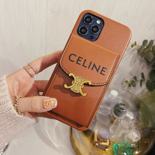 Apple phone case card holder version with mirror