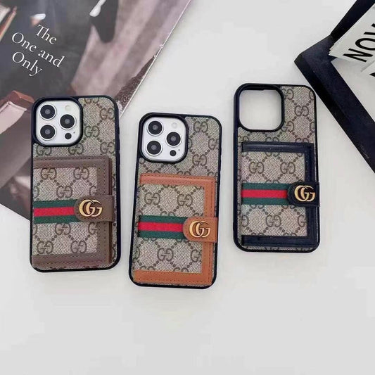Apple phone case leather small card holder