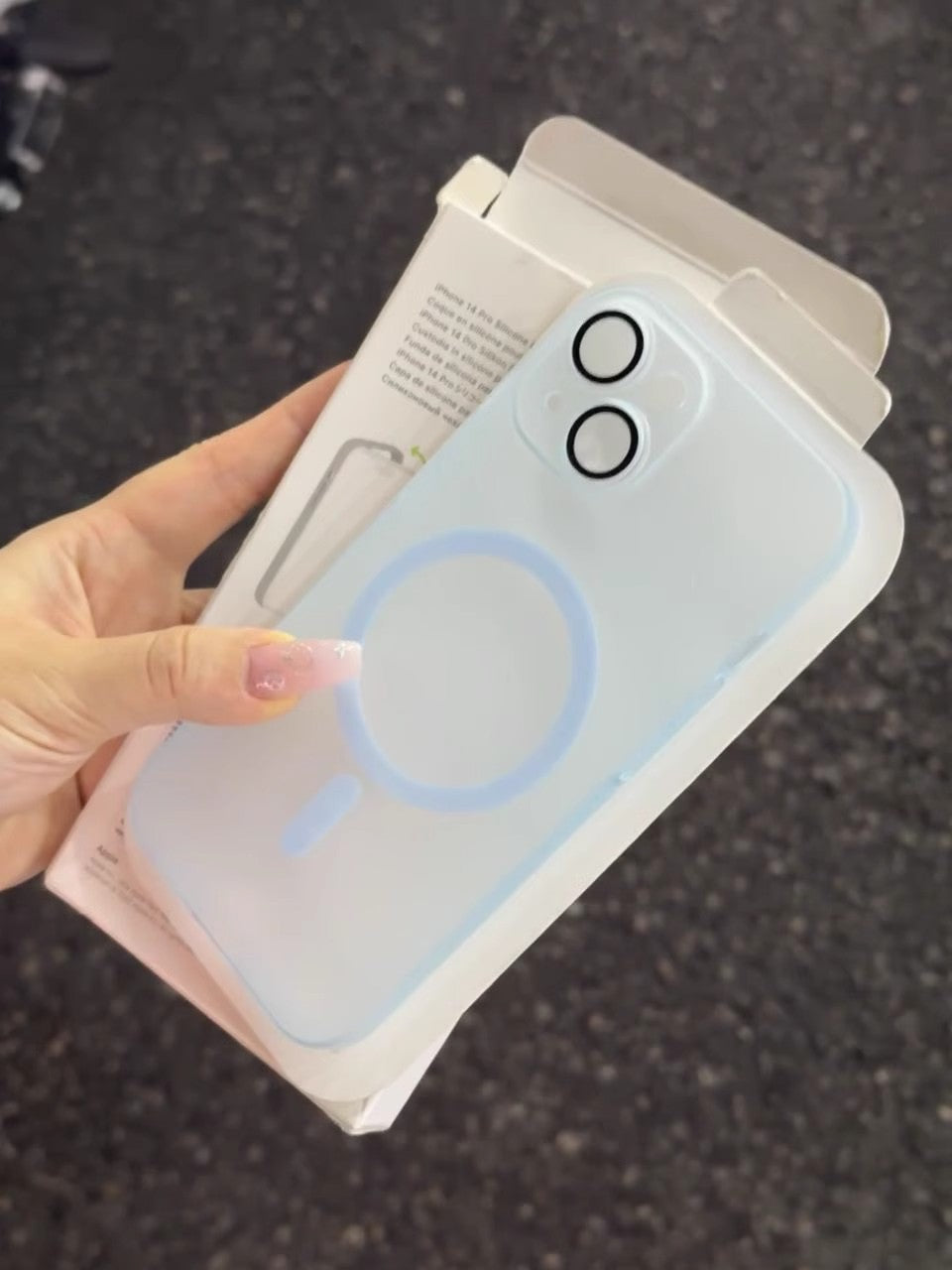 Apple transparent all-inclusive anti-fall new protective case with magnetic suction