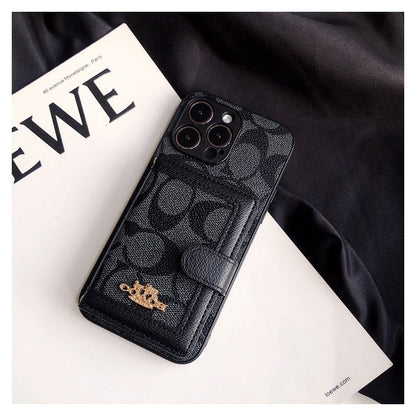 Apple mobile phone case integrated crossbody card holder crossbody card insert protective cover