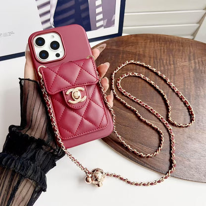 Apple mobile phone small Chanel lambskin full soft case