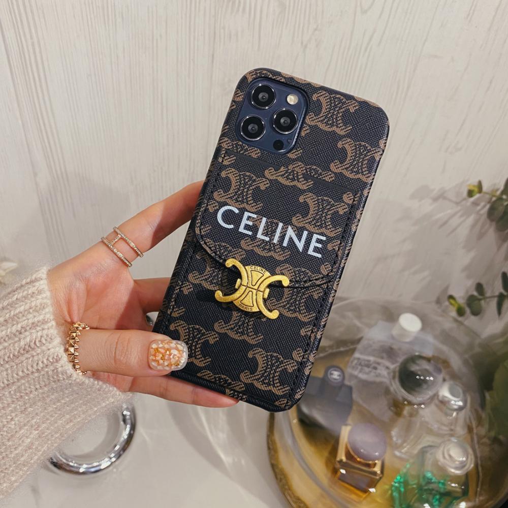 Apple phone case card holder version with mirror